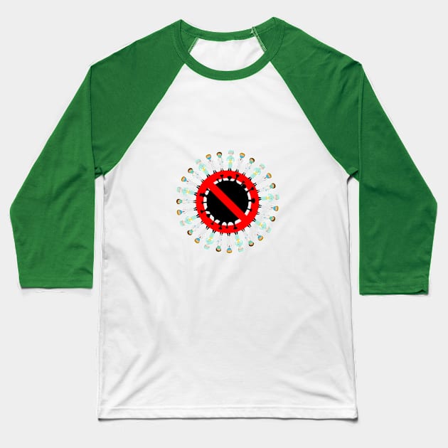 Chinese Coronavirus Baseball T-Shirt by Artistic Design